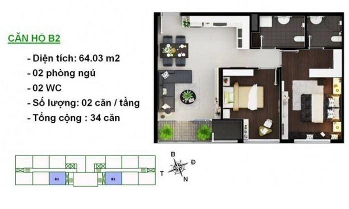 Căn hộ B2 chung cư Hoa Sen - Lotus Apartment 