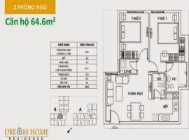 Căn hộ 64.6m2 dự án Dream Home Residence