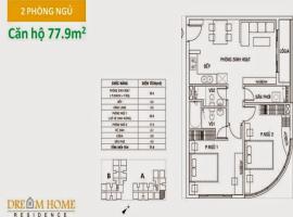 Căn hộ 77.9m2 dự án Dream Home Residence