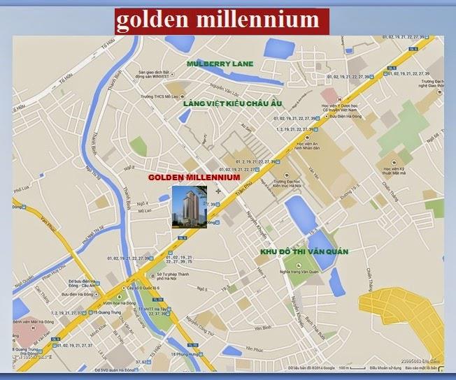 Vị trí dự án Chung cư Golden Millennium Trần Phú