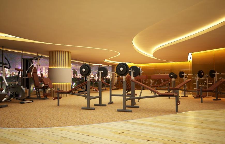 Phòng Gym hiện đại dự án AZ Thăng Long - Bright City