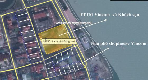 Vị trí dự án Vincom shophouse Quảng Bình