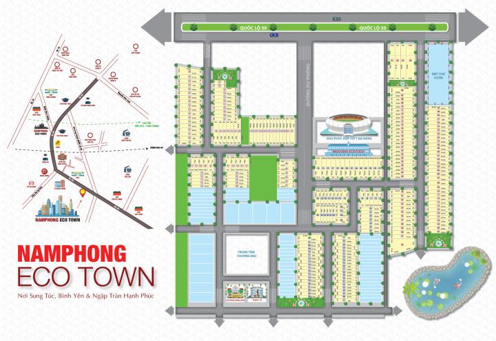 Mặt bằng chia lô dự án Nam Phong Eco Town