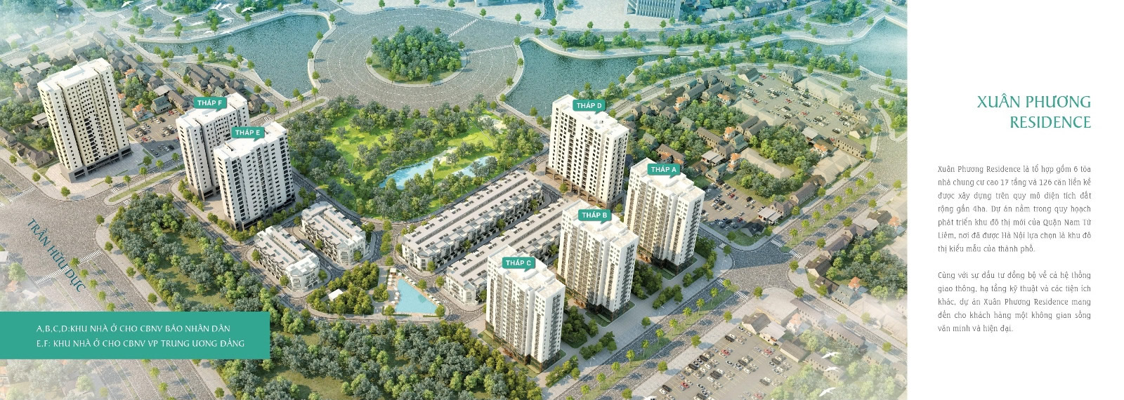  Phối cảnh dự án Chung cư Xuân Phương Residence