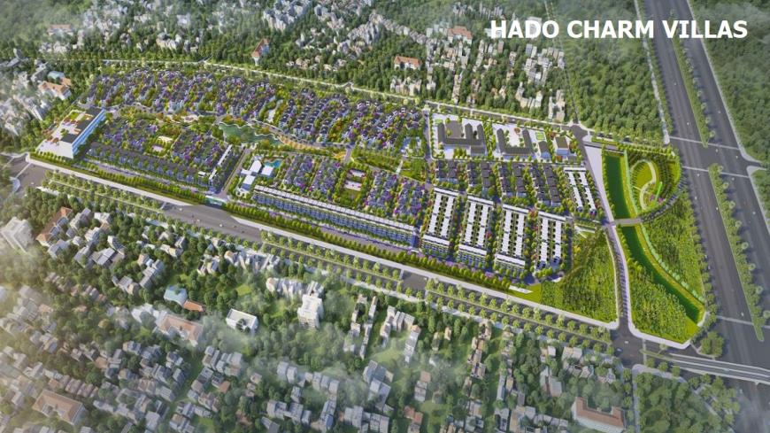 Phối cảnh dự án Hado Charm Villas