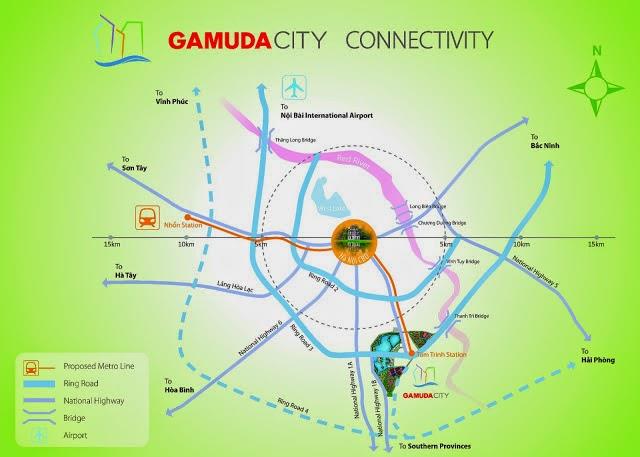 Vị trí dự án Gamuda Garden