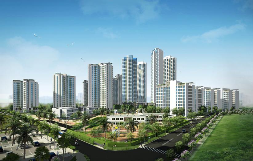 Phối cảnh dự án Khu đô thị Hồng Hà Eco City