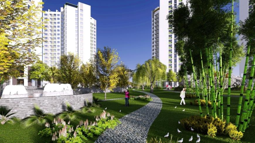 Công viên cây xanh dự án Khu đô thị Hồng Hà Eco City