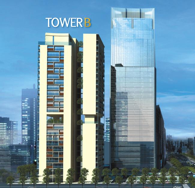 Phối cảnh tòa VP2 dự án Chung cư cao cấp Green Life Tower