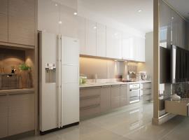 Phòng bếp căn hộ 2 phòng ngủ dự án Vinhomes Golden