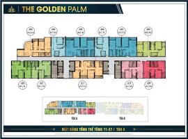 Mặt bằng tầng 11-27 tòa A dự án The Golden Palm Lê