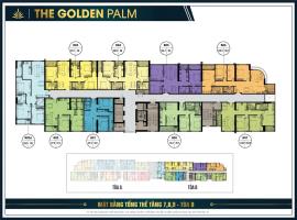 Mặt bằng tầng 7,8,9 tòa b dự án The Golden Palm Lê
