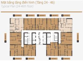 Mặt bằng tầng điển hình 24-46 dự án Sài Gòn Mê Lin