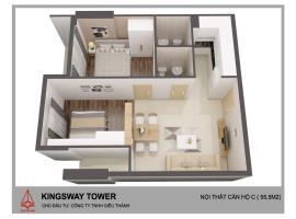 Căn hộ loại C2 dự án Kingsway tower