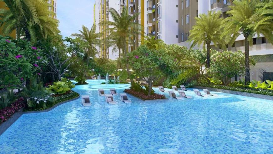 Bể bơi tại dự án Eco Green Saigon