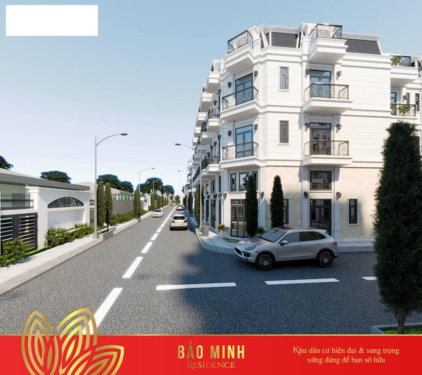 Phối cảnh nhà phố dự án Bảo Minh Residence