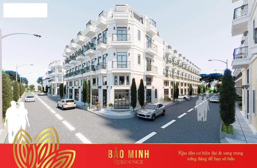 Phối cảnh nhà phố dự án Bảo Minh Residence