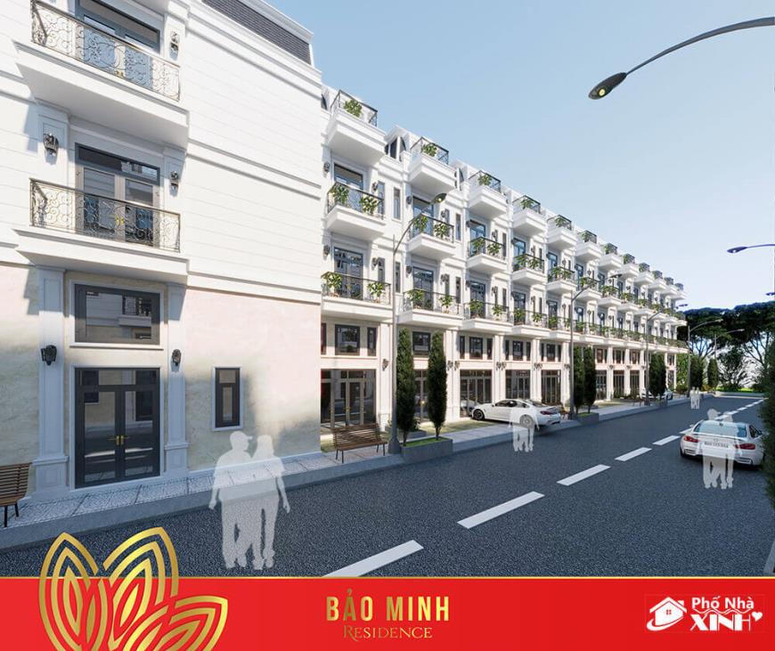 Phối cảnh nhà phố dự án Bảo Minh Residence