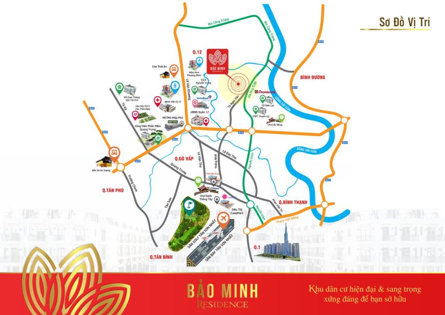 Vị trí dự án Bảo Minh Residence