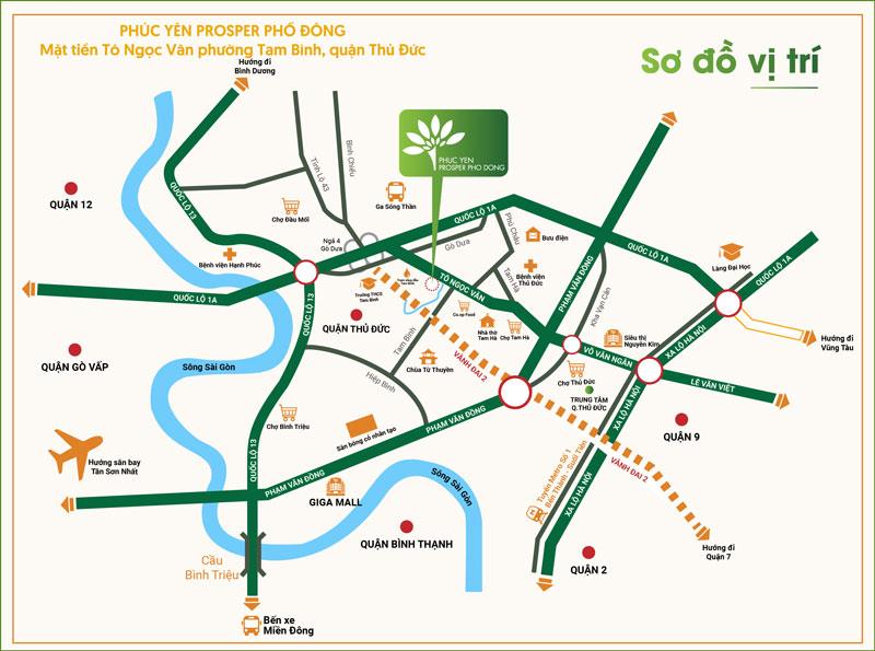 Vị trí dự án Saigon East Town